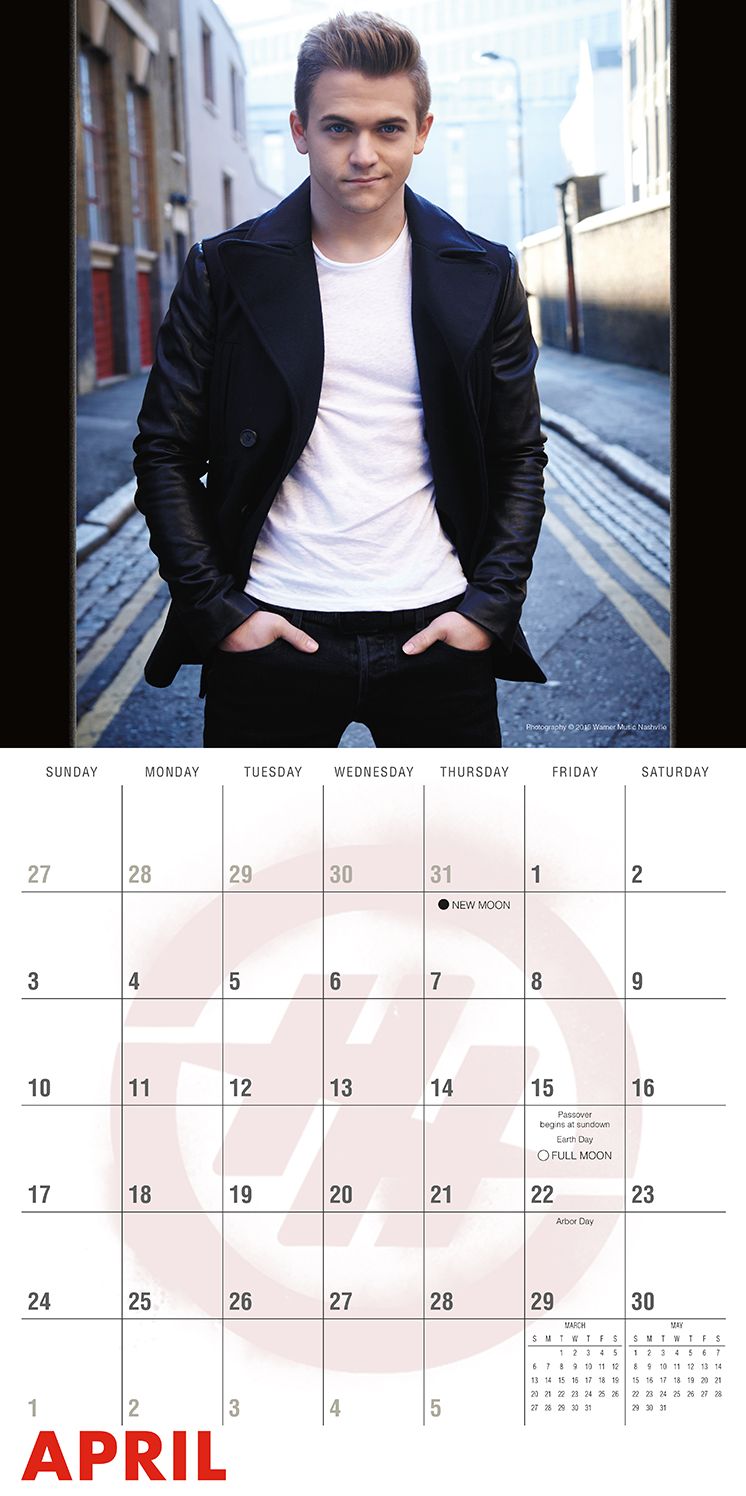 2016 Hunter Hayes Wall Calendar