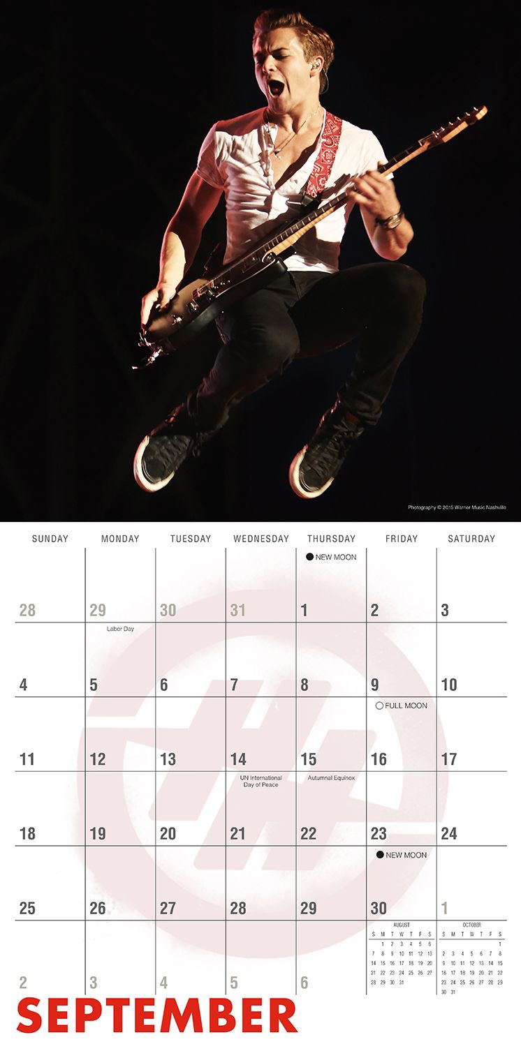 2016 Hunter Hayes Wall Calendar