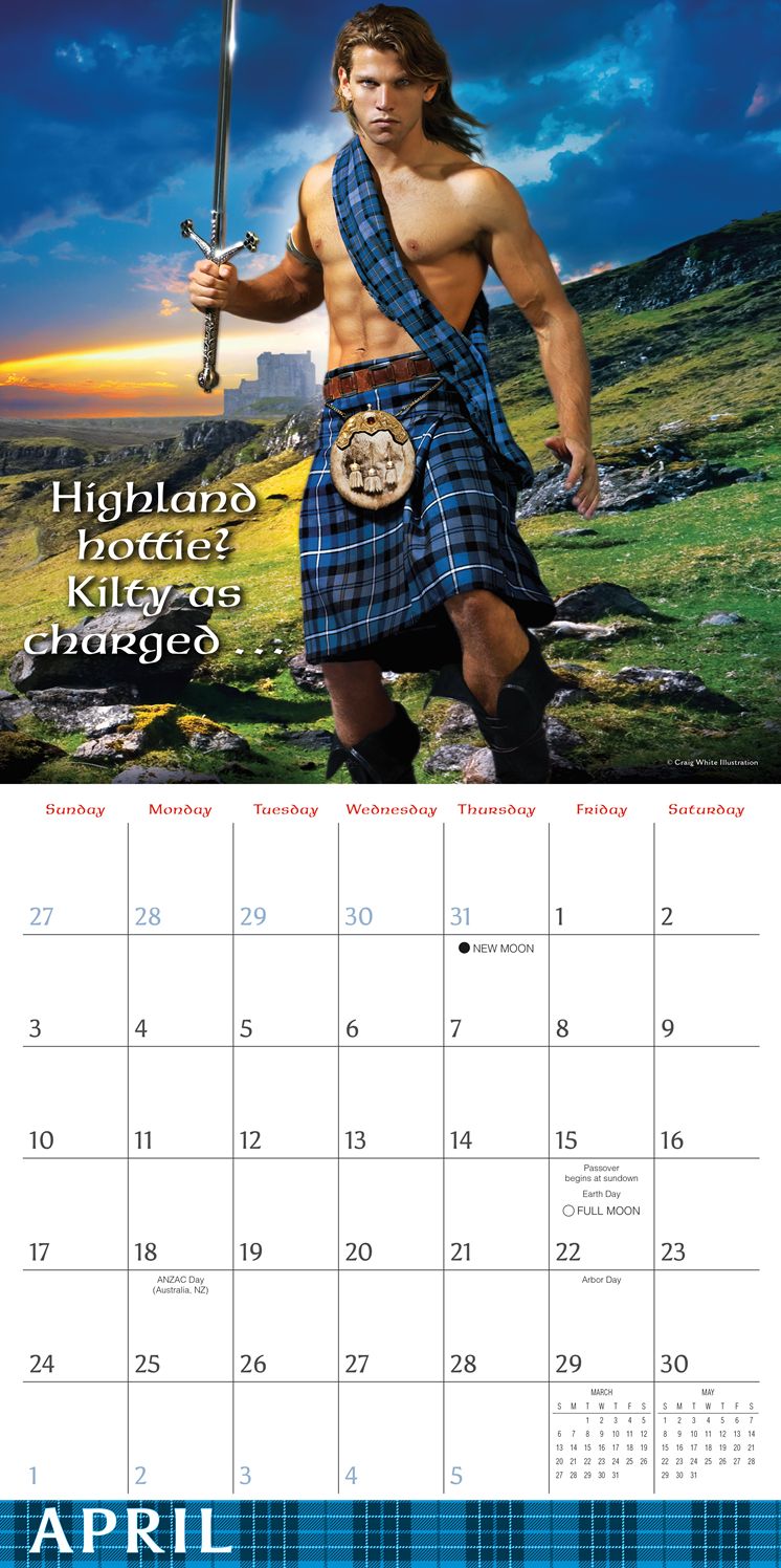 2016 Kilty Pleasures Wall Calendar