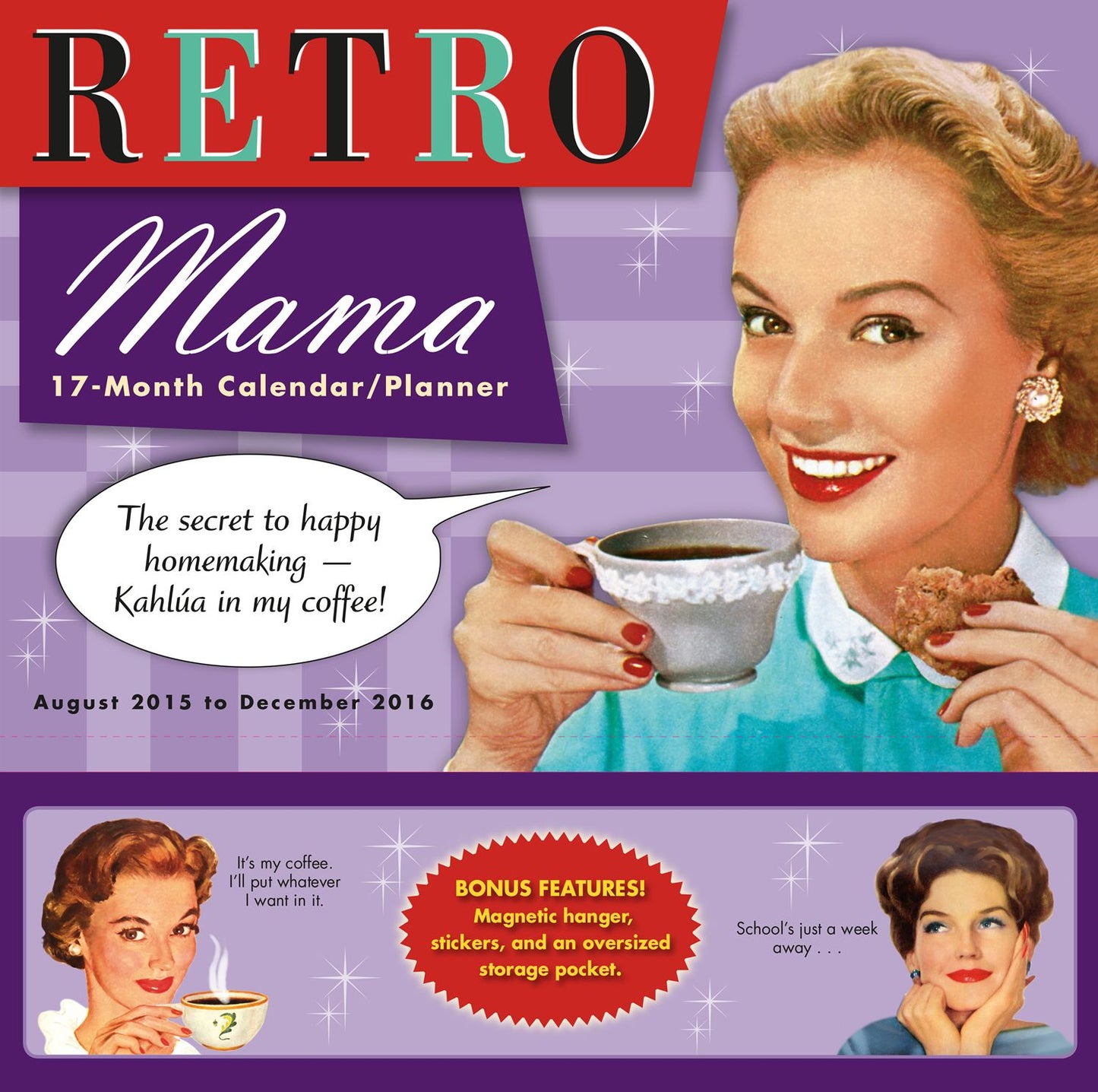 2016 Retro Mama Wall Planner Calendar