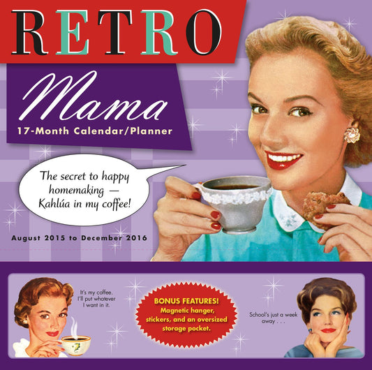 2016 Retro Mama Wall Planner Calendar