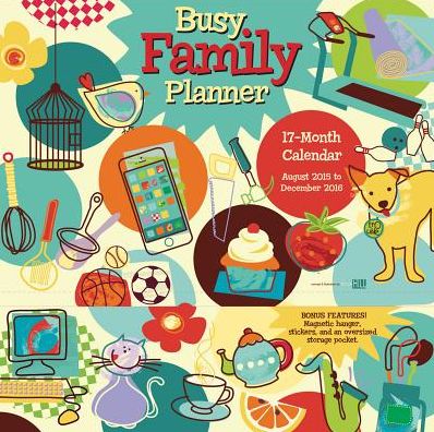 2016 Busy Family Planner Wall Planner Calendar