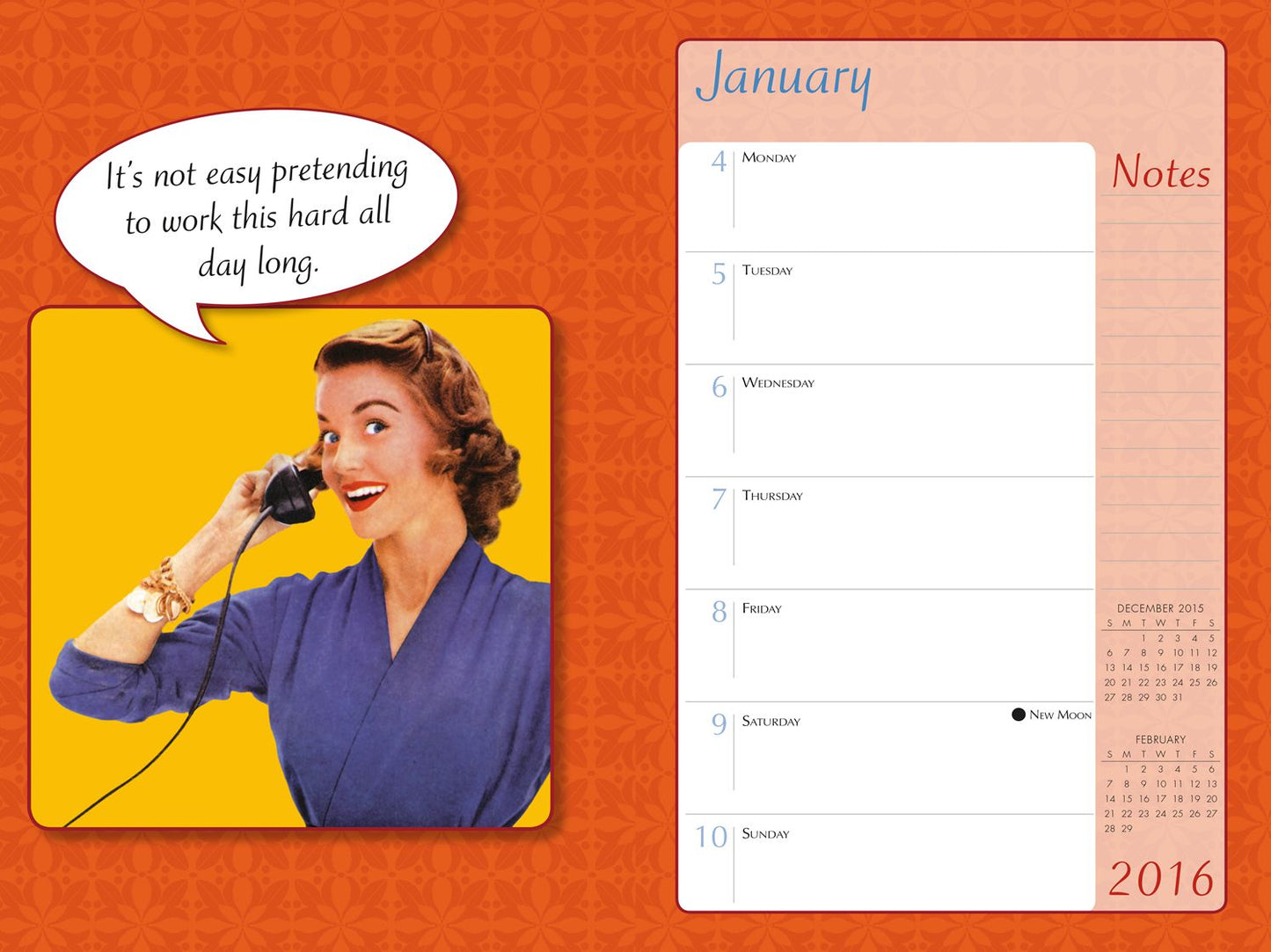 2016 B Word, The Engagement Calendar