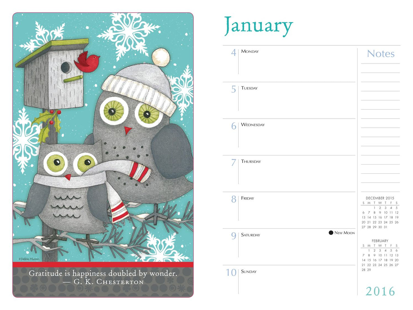 2016 Hootenanny Owls Engagement Calendar