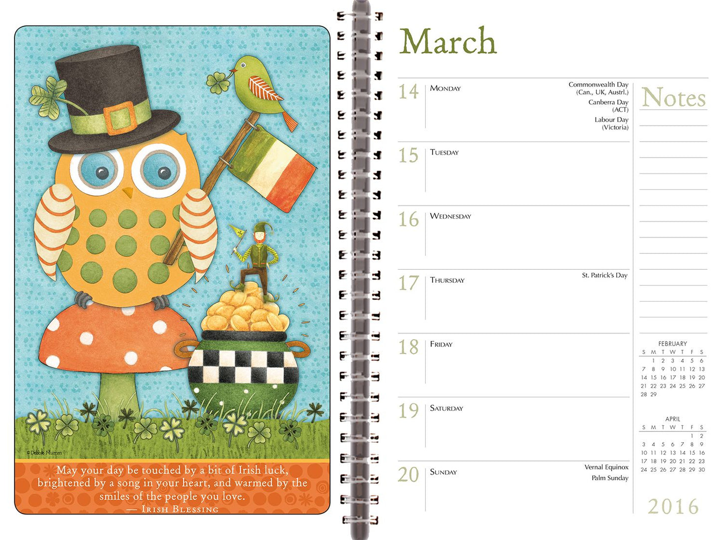 2016 Hootenanny Owls Engagement Calendar