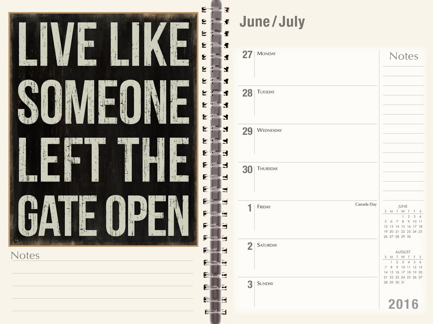 2016 Words to Live By Engagement Calendar