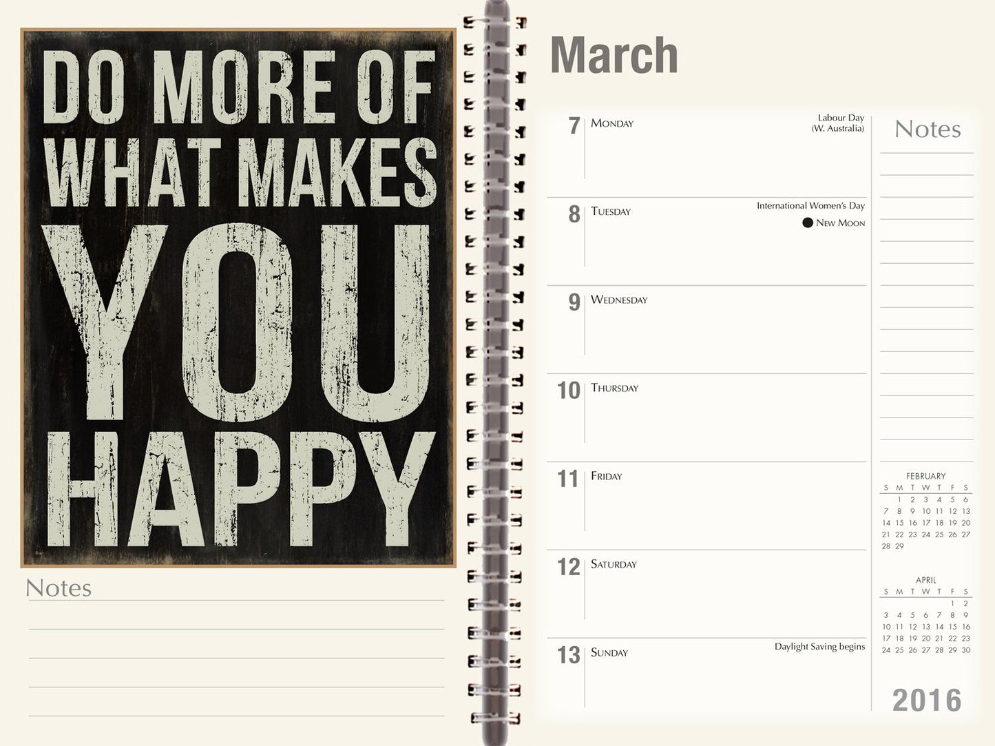 2016 Words to Live By Engagement Calendar