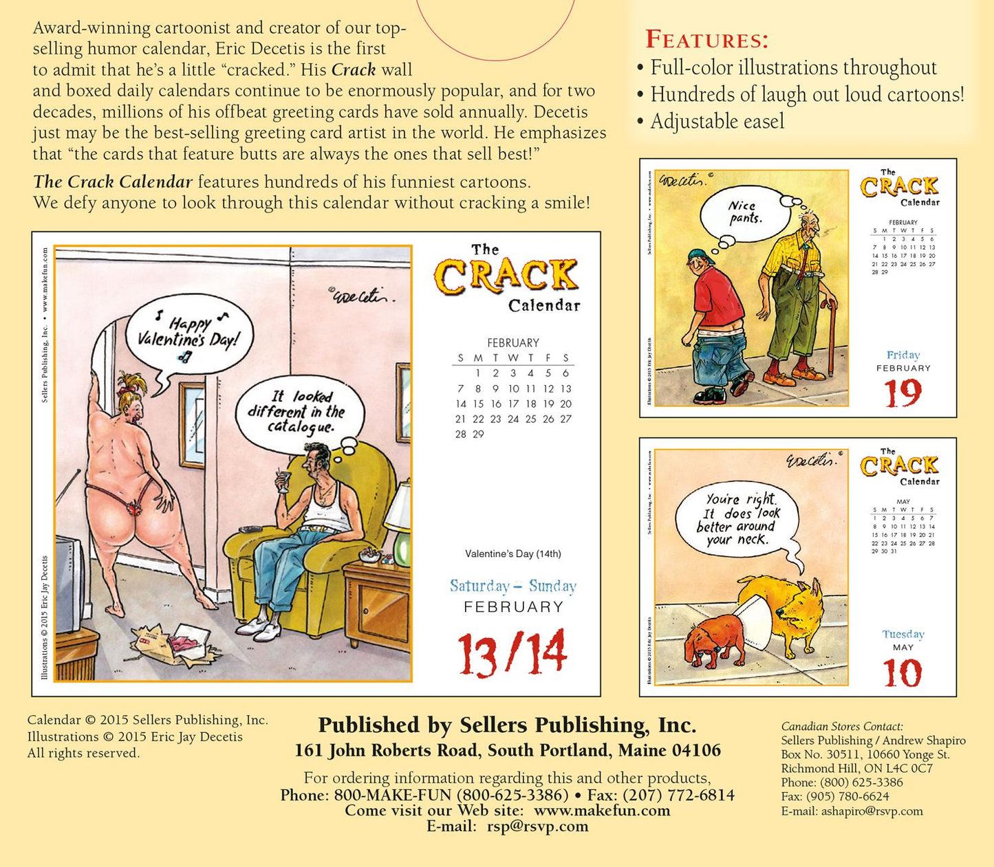 2016 Crack Calendar Decetis Box Daily Calendar