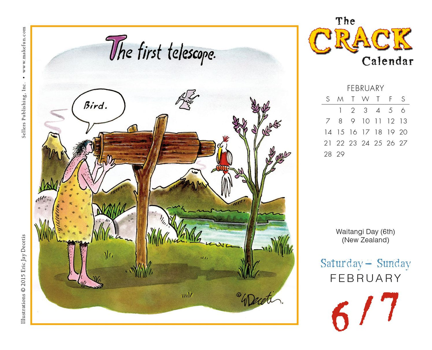 2016 Crack Calendar Decetis Box Daily Calendar