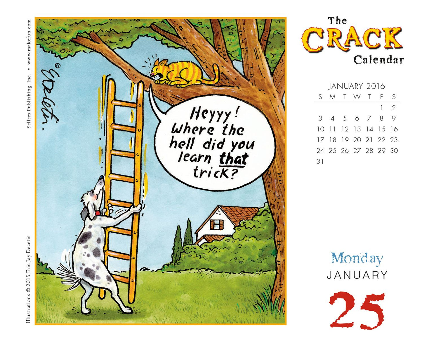 2016 Crack Calendar Decetis Box Daily Calendar