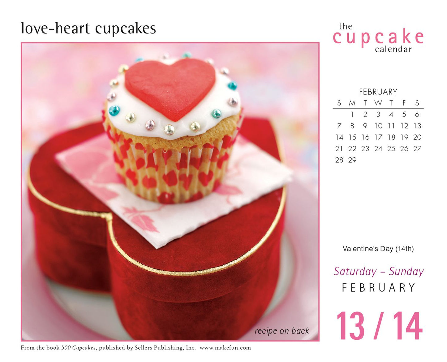2016 Cupcake Box Daily Calendar