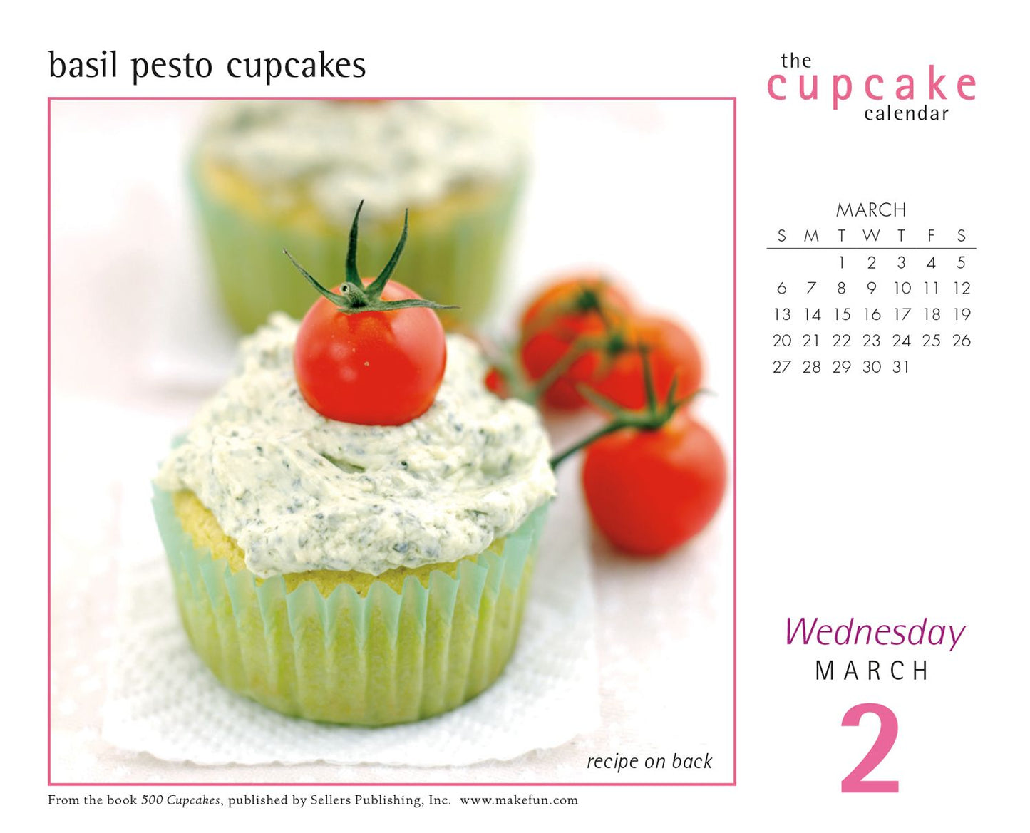 2016 Cupcake Box Daily Calendar