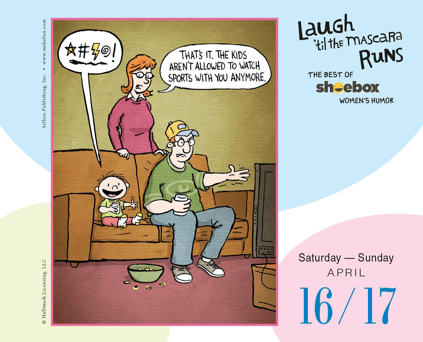 2016 Laugh 'til the Mascara Runs Box Daily Calendar