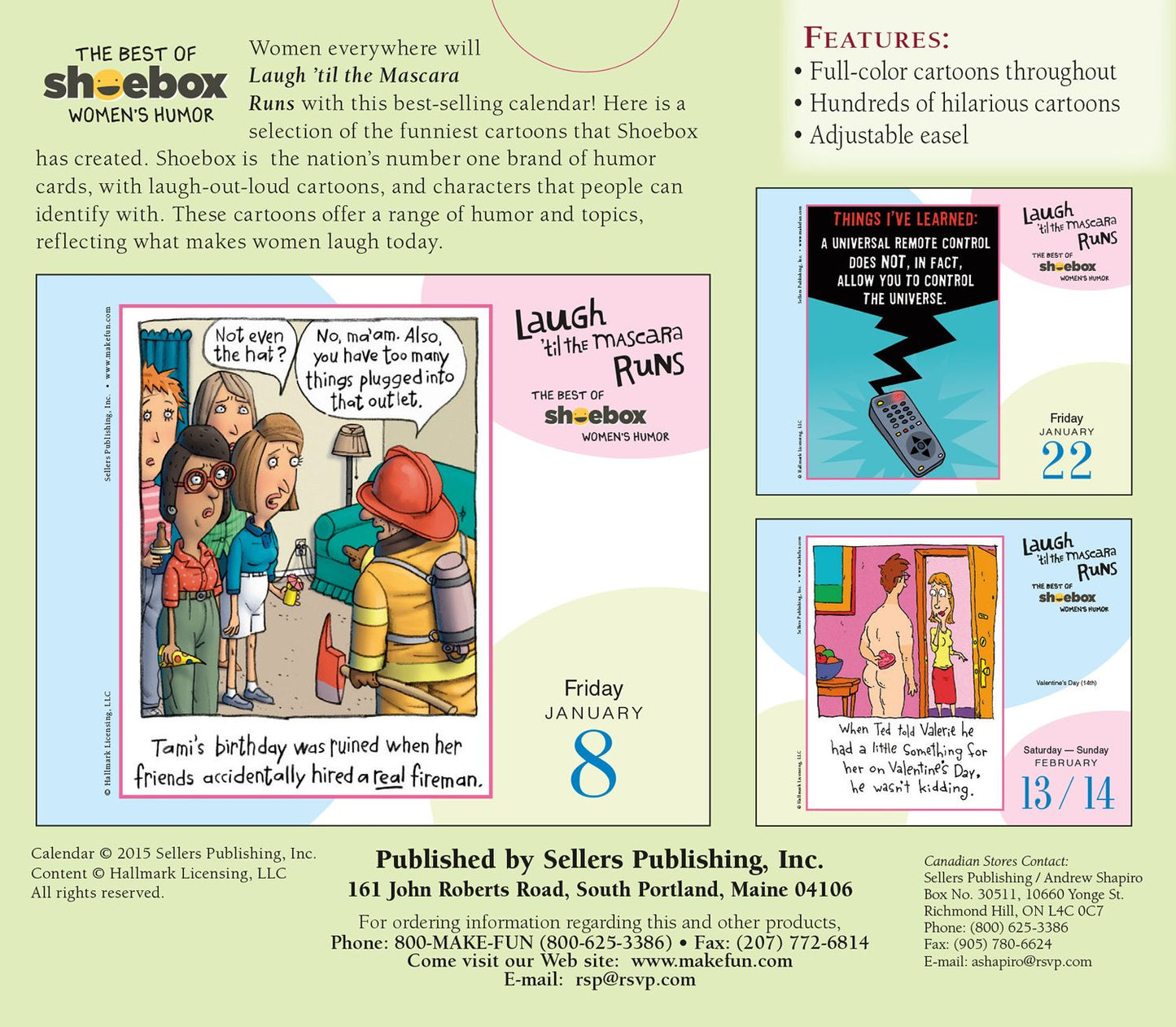 2016 Laugh 'til the Mascara Runs Box Daily Calendar