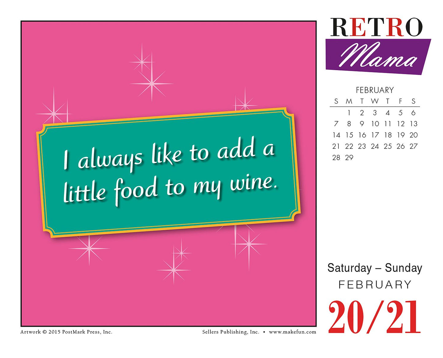 2016 Retro Mama Box Daily Calendar