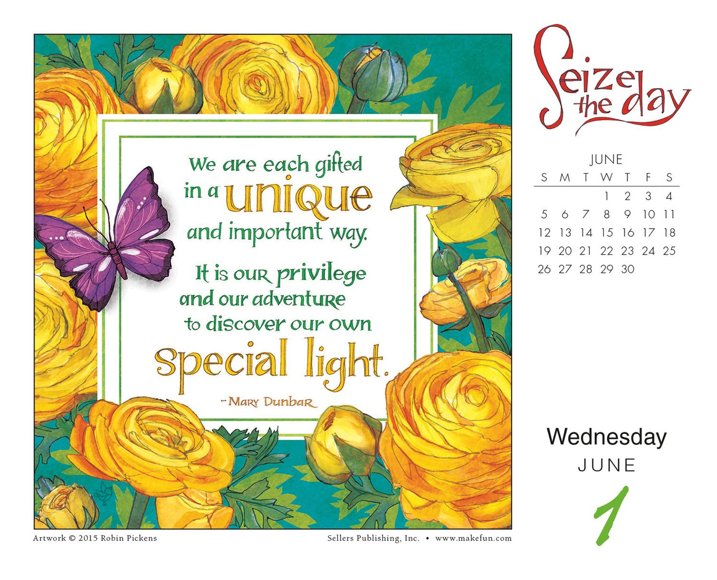 2016 Seize the Day Box Daily Calendar
