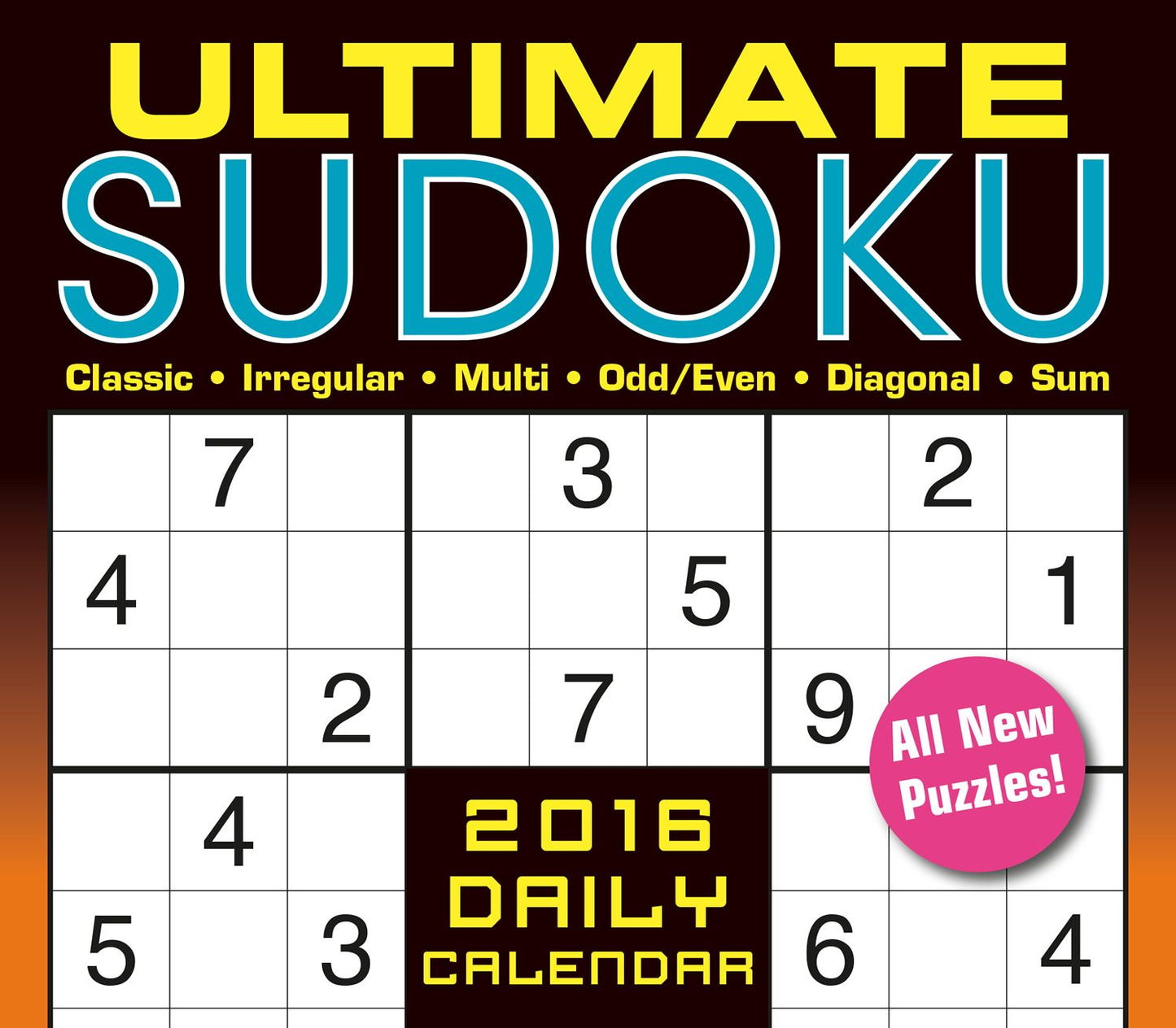 2016 Ultimate Sudoku Box Daily Calendar
