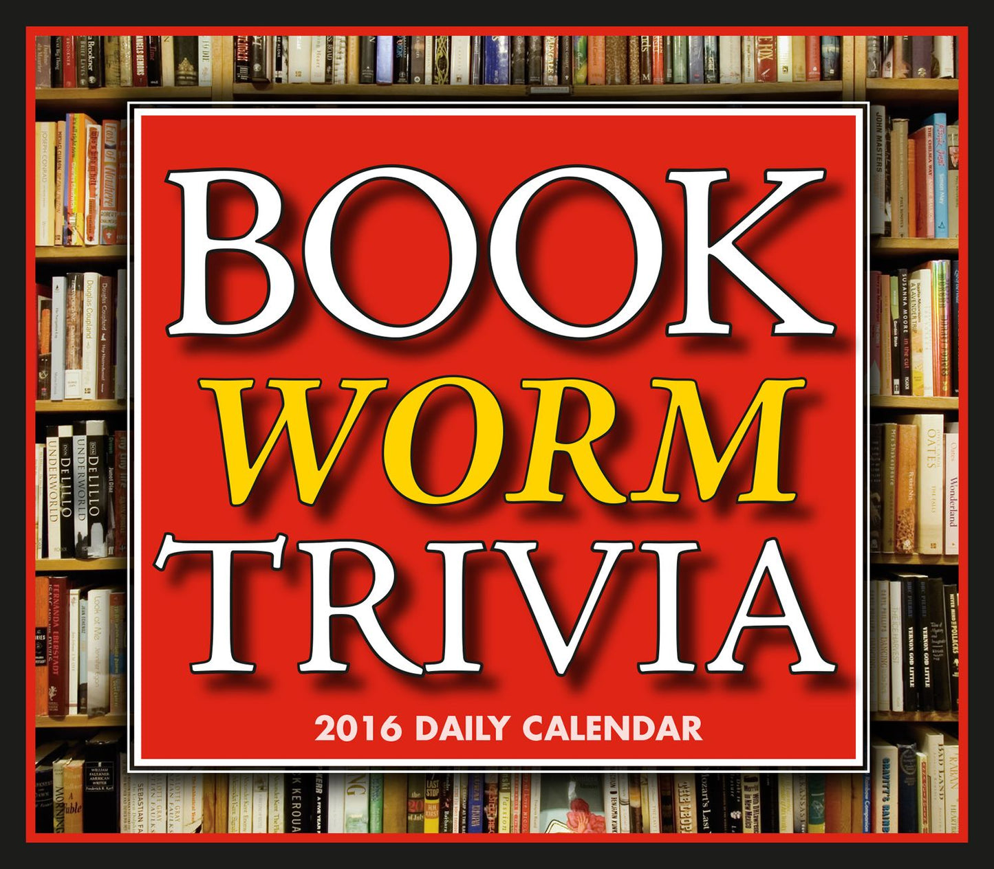 2016 Bookworm Trivia Challenge Box Daily Calendar