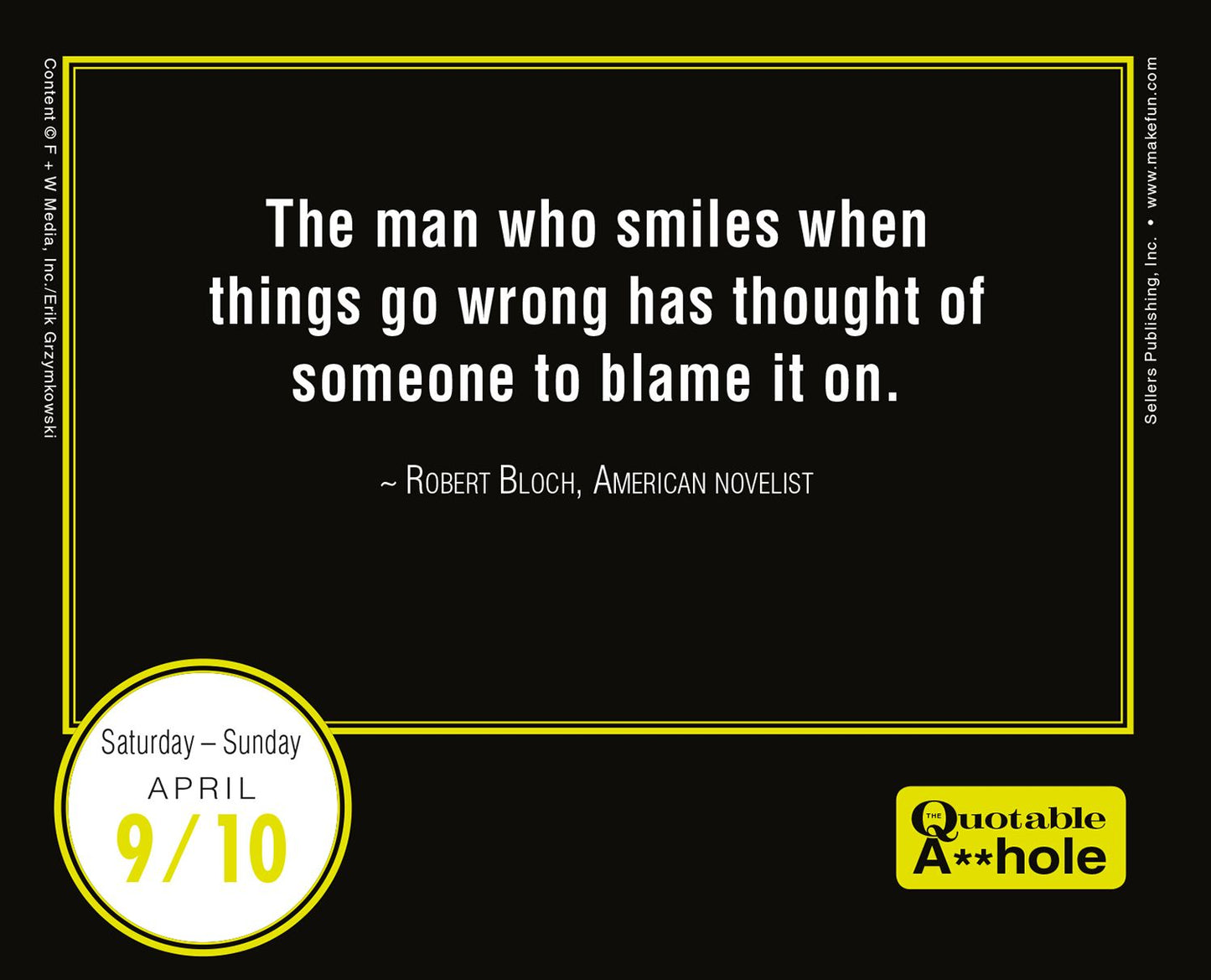 2016 Quotable A**hole Box Daily Calendar