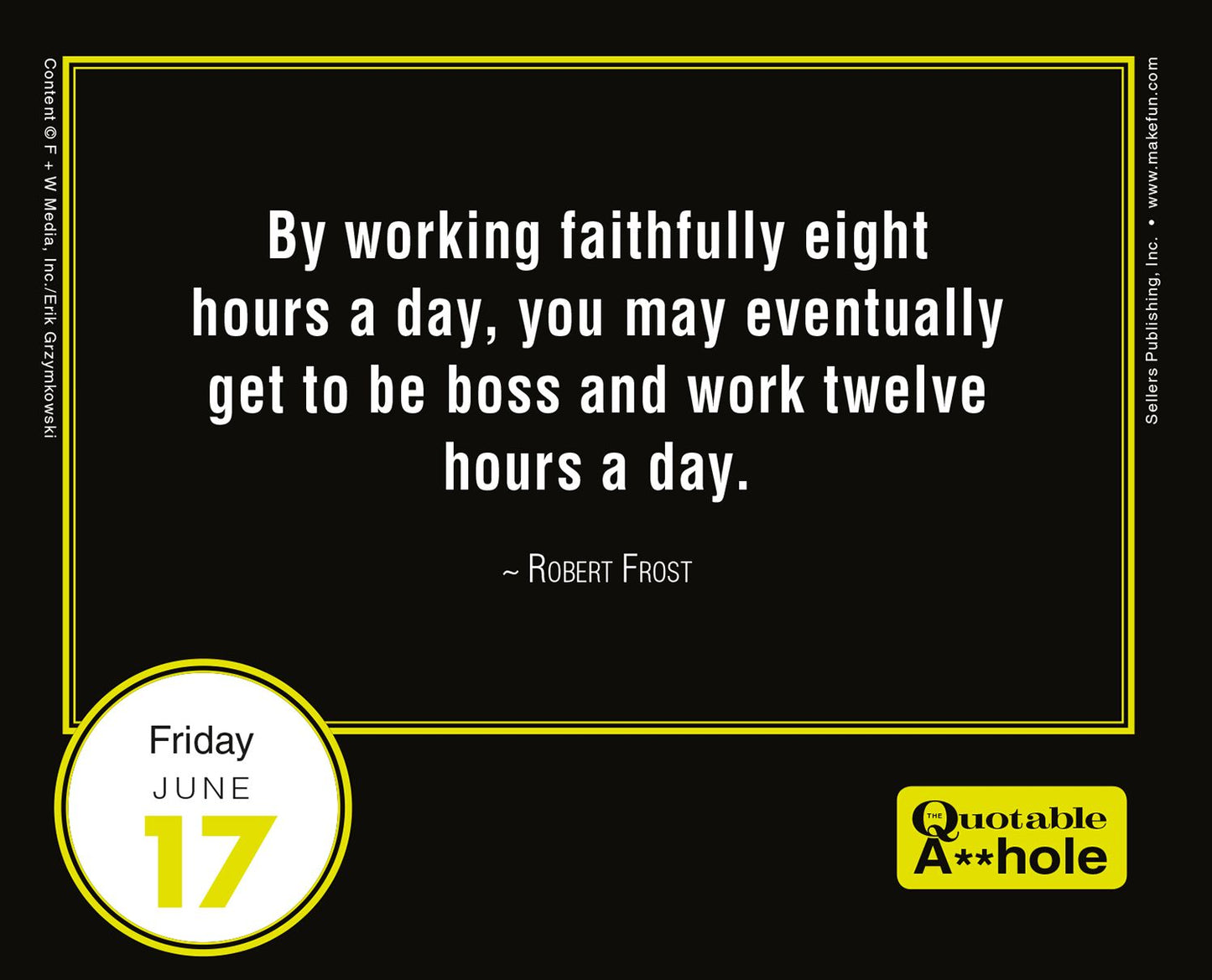 2016 Quotable A**hole Box Daily Calendar