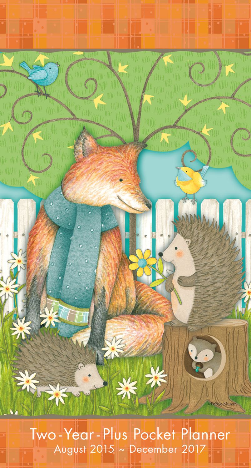 2016 Fox Debbie Mumm Checkbook/2 year pocket planner Calendar