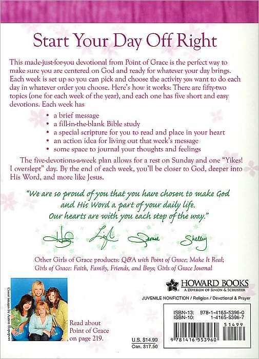 Girls of Grace Daily Devotional: Start Your Day with Point of Grace