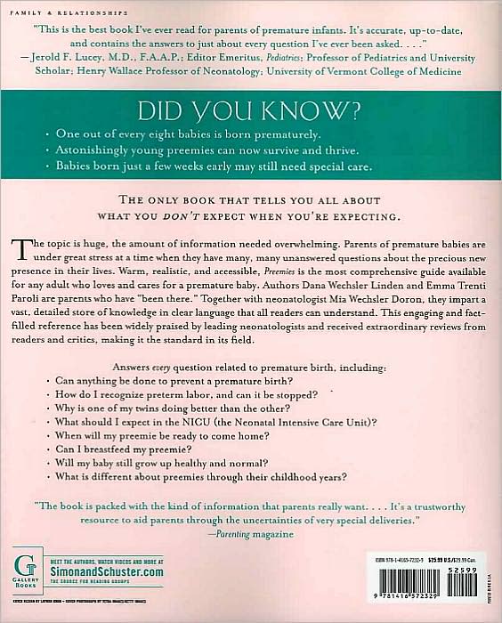 Preemies - Second Edition: The Essential Guide for Parents of Premature Babies