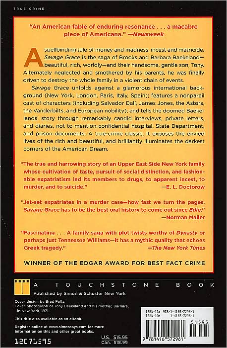 Savage Grace: The True Story of Fatal Relations in a Rich and Famous American Family