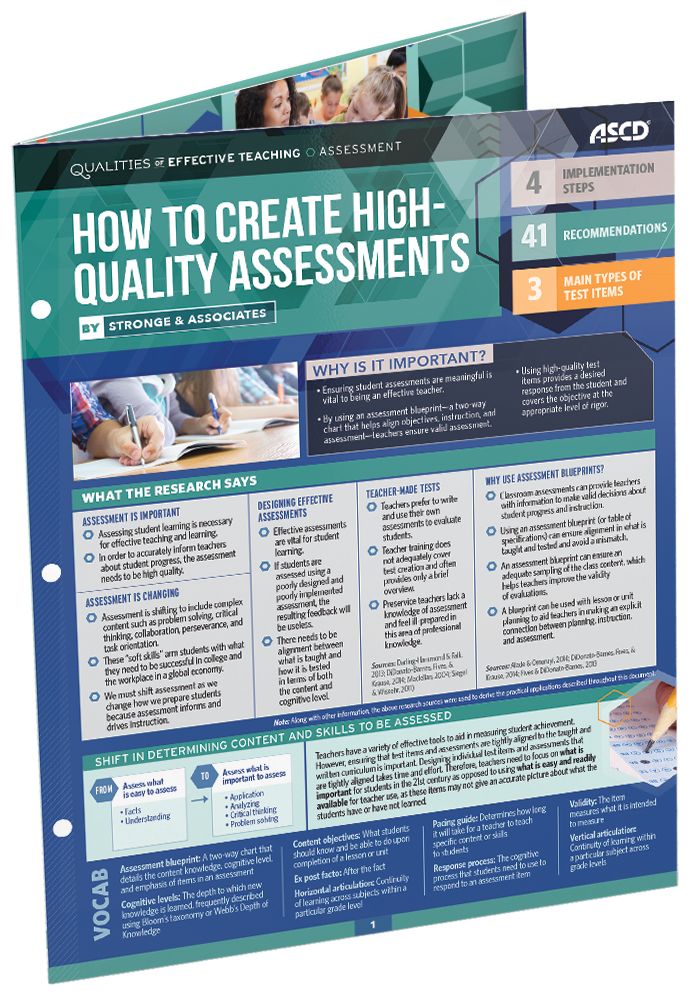 How to Create High-Quality Assessments (Qualities of Effective Teaching 25-Pack)