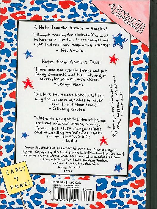 Vote 4 Amelia (Amelia's Notebooks Series)