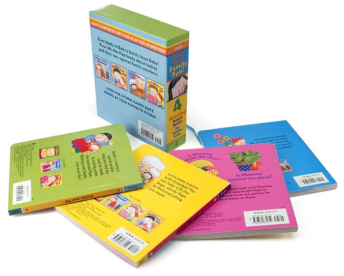 Baby's Box of Family Fun: A 4-Book Lift-the-Flap Gift Set: Where Is Baby's Mommy?; Daddy and Me; Grandpa and Me, Grandma and Me