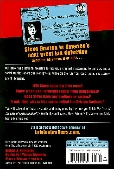 The Case of the Case of Mistaken Identity (Brixton Brothers Series #1)
