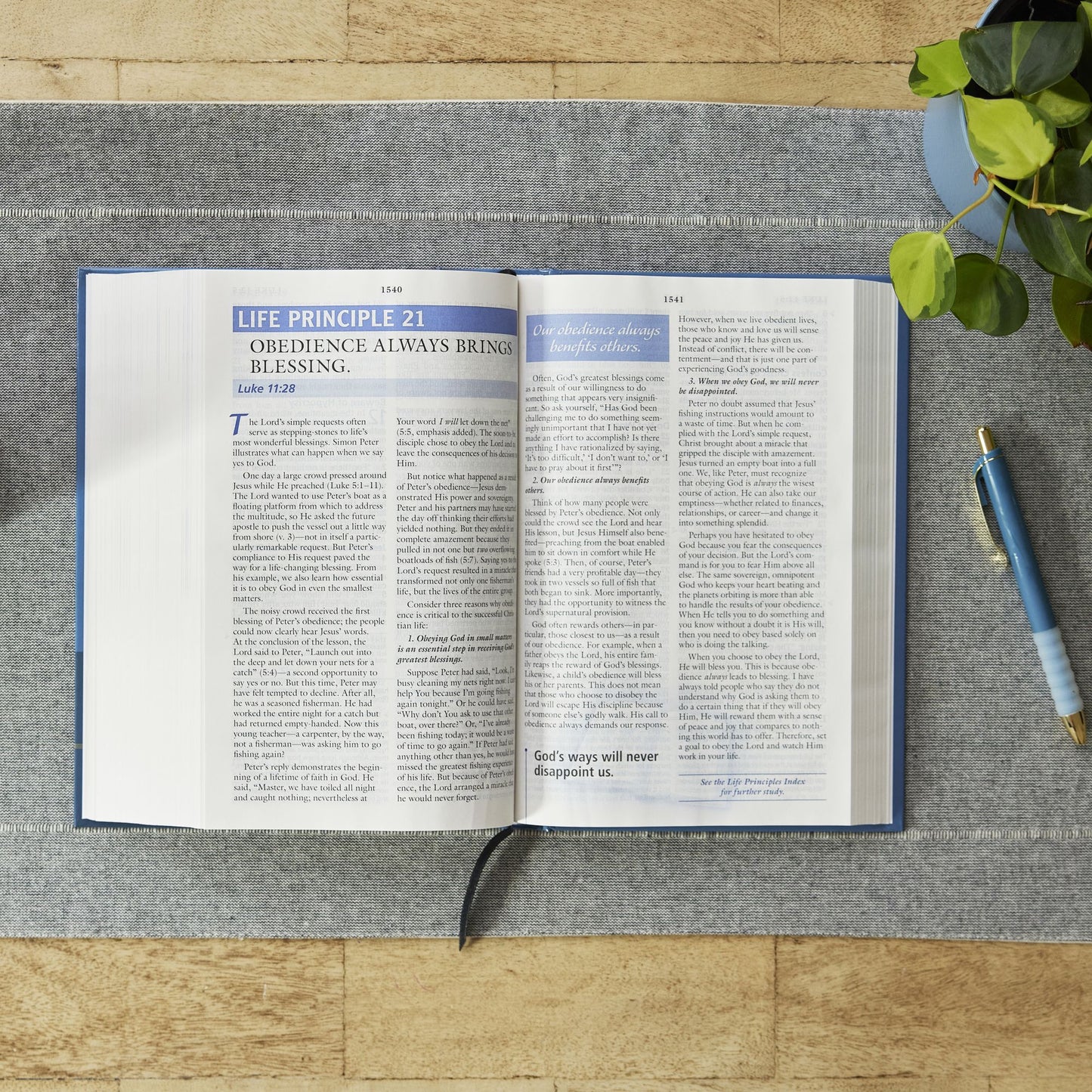 The Charles F. Stanley Life Principles Bible, NKJV: Large Print Edition