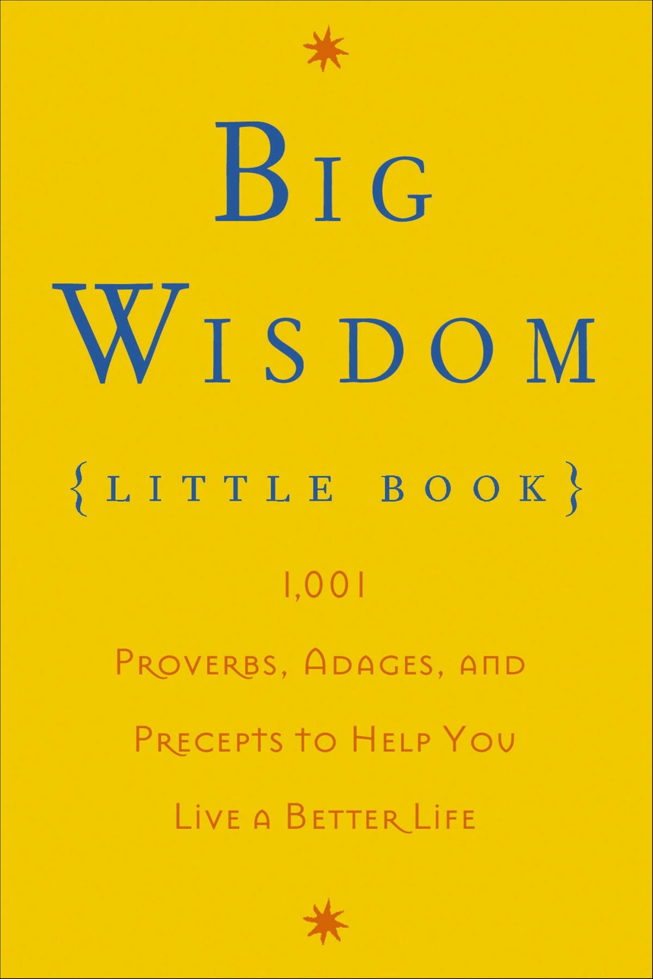 Big Wisdom (Little Book): 1,001 Proverbs, Adages, and Precepts to Help You Live a Better Life