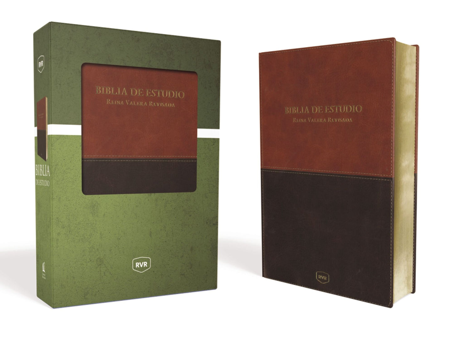 Santa Biblia de Estudio Reina Valera Revisada Rvr, Leathersoft, Cafï¿½ Contemporï¿½neo