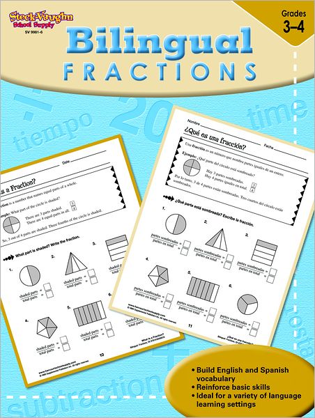 Steck-Vaughn Bilingual: Reproducible Fractions