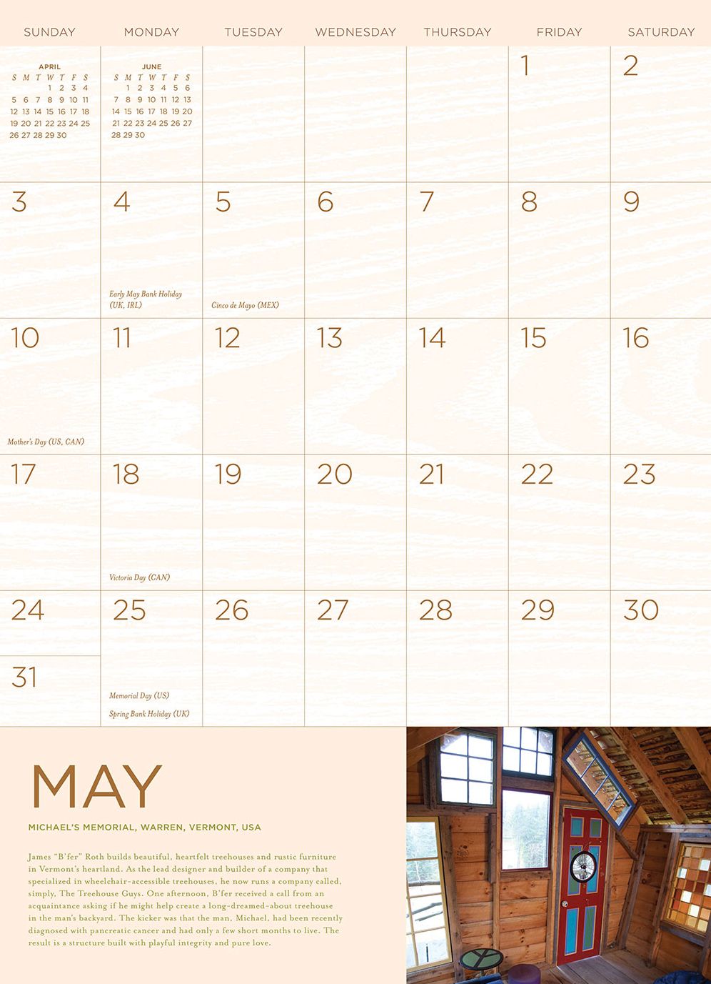 Treehouses of the World 2015 Wall Calendar