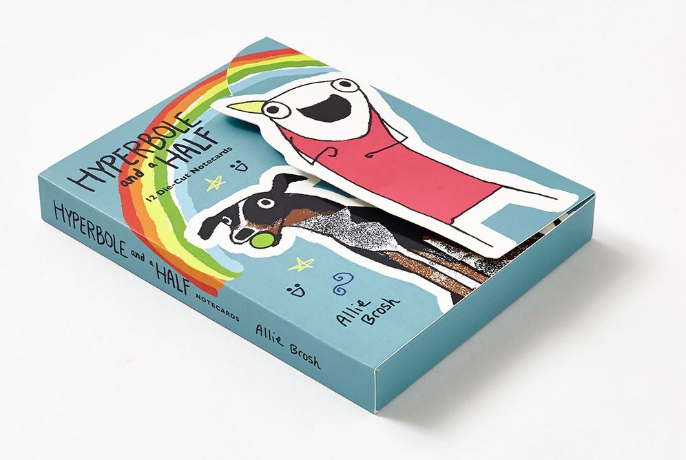 Hyperbole and a Half 12 Die-Cut Notecards