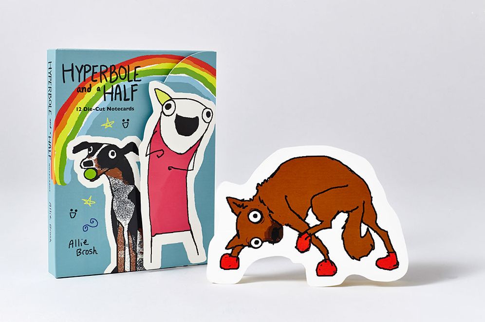 Hyperbole and a Half 12 Die-Cut Notecards
