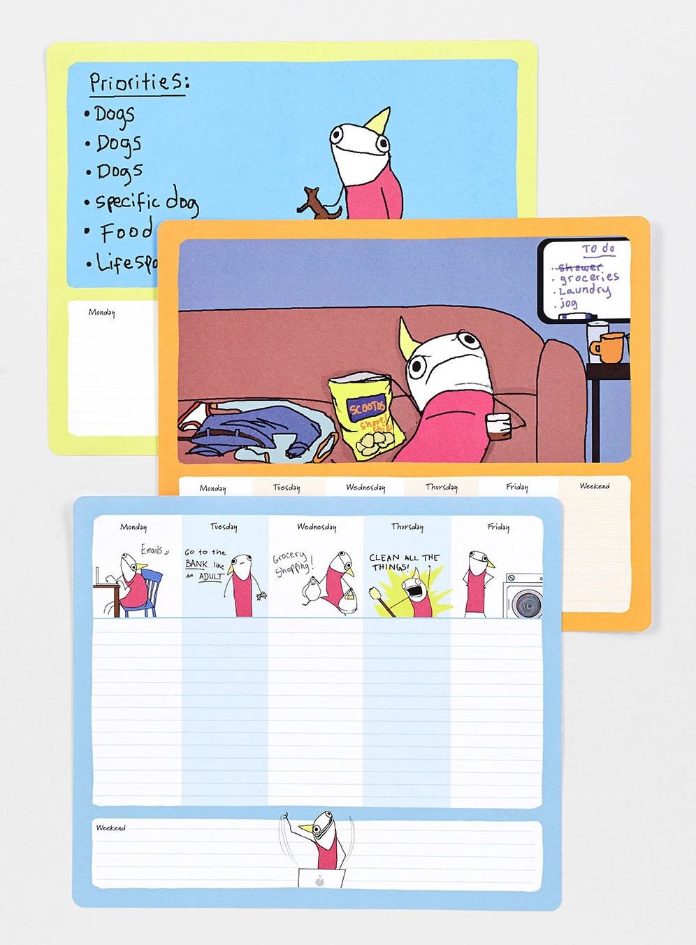 Hyperbole and a Half Notepad (and Mouse Pad): 54 Sheets, 6 Designs
