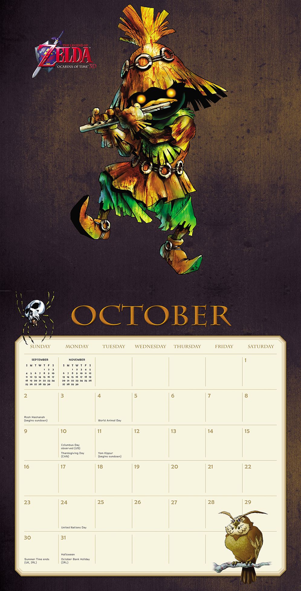 The Legend of Zelda 2016 Wall Calendar