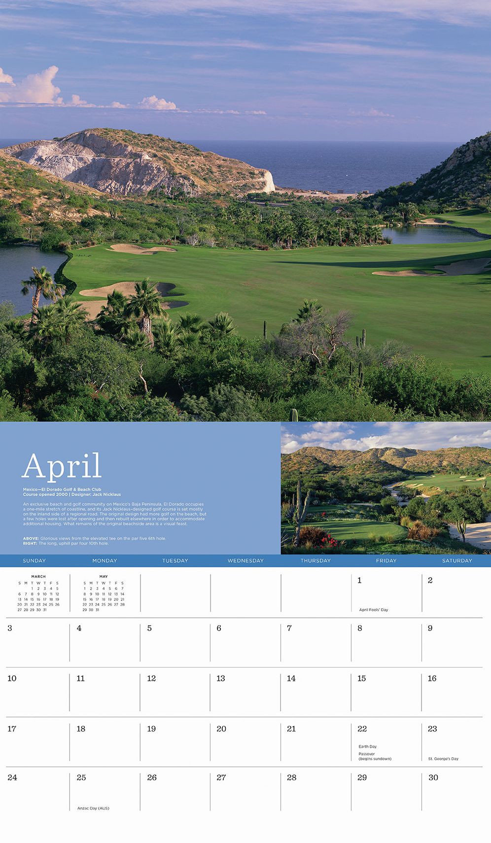 Planet Golf 2016 Wall Calendar: Featuring the Greatest Golf Courses Around the World