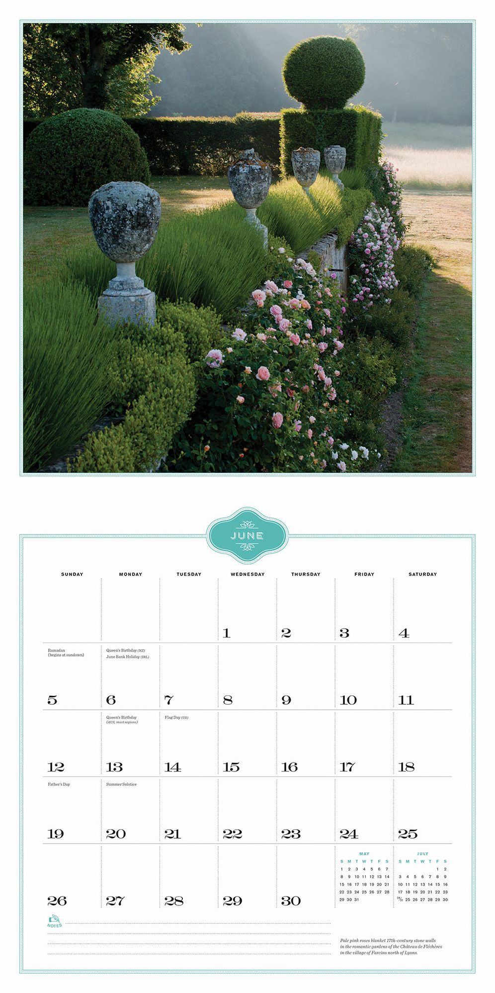 French Country 2016 Wall Calendar