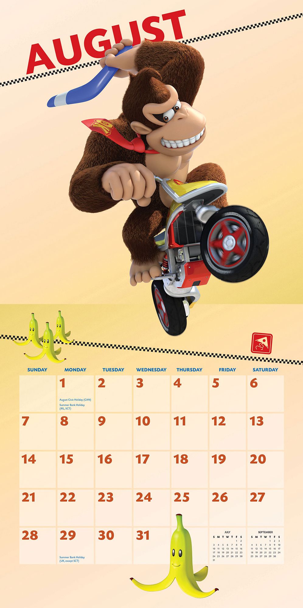 Mario Kart 2016 Wall Calendar