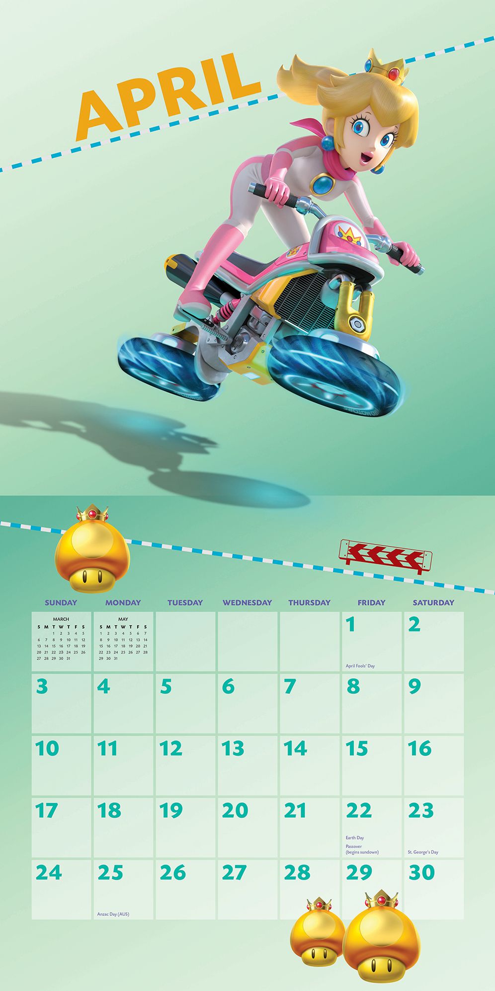 Mario Kart 2016 Wall Calendar