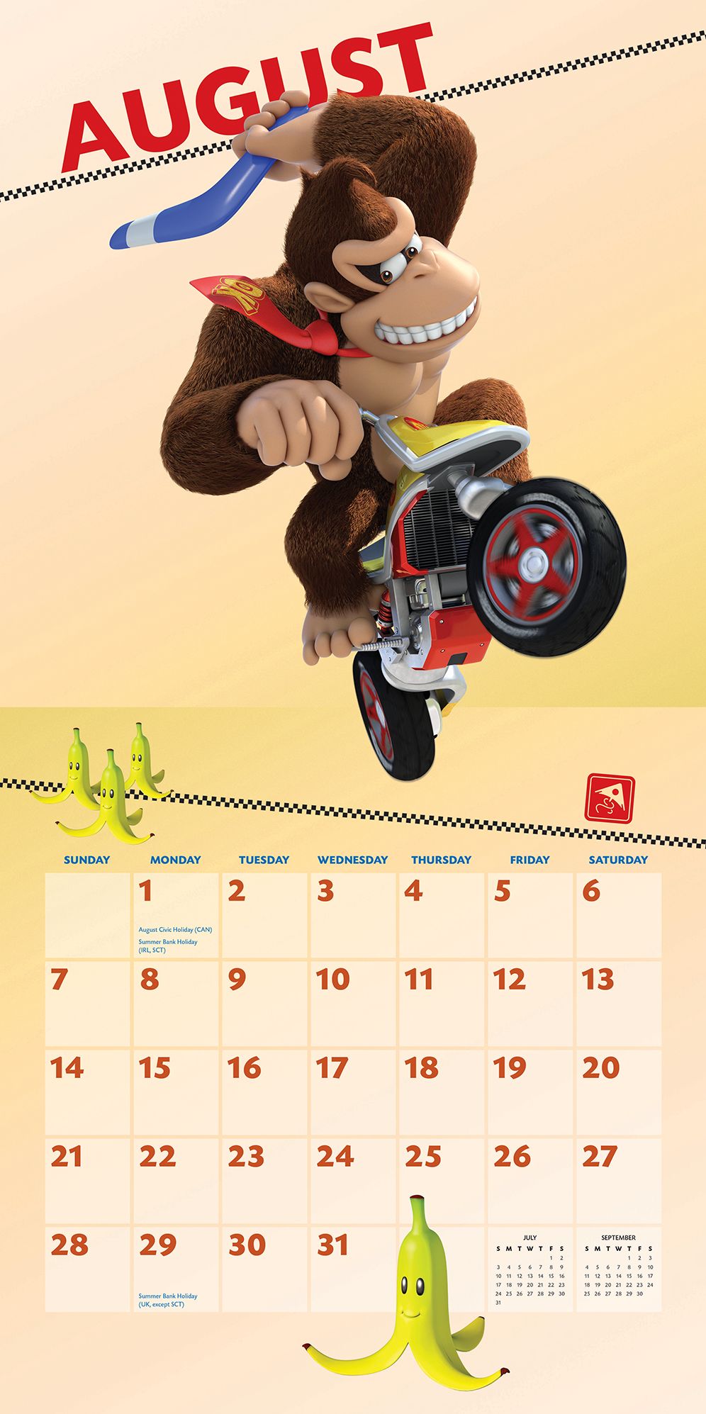 Mario Kart 2016 Wall Calendar