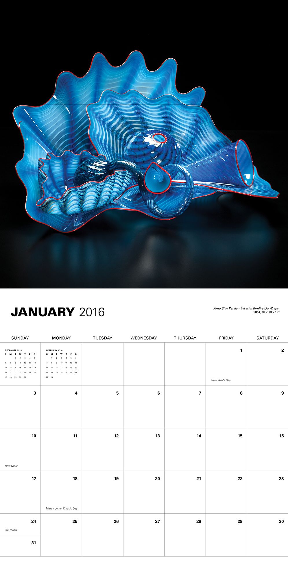 Chihuly 2016 Wall Calendar