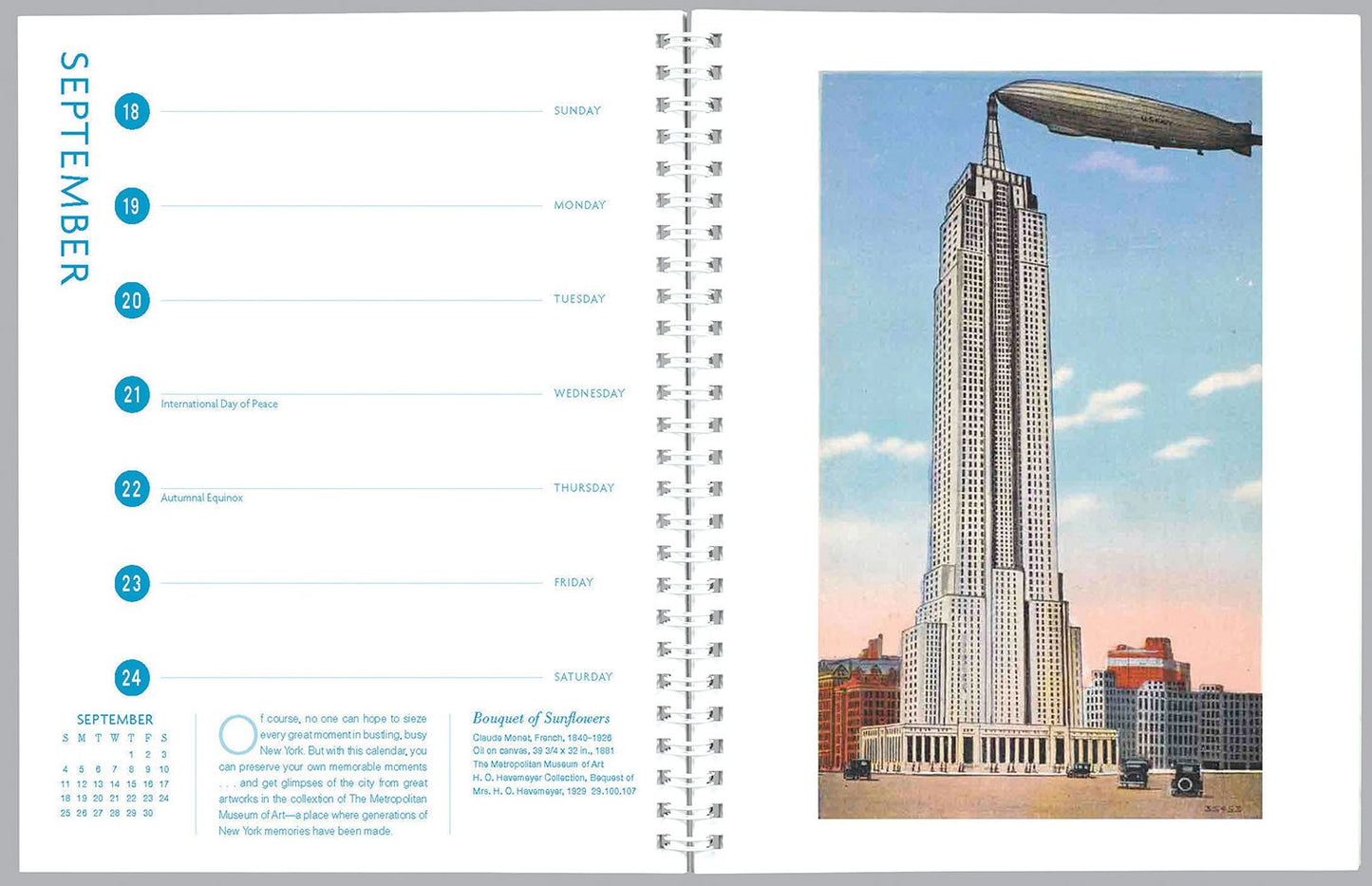 New York in Art 2016 Deluxe Engagement Book