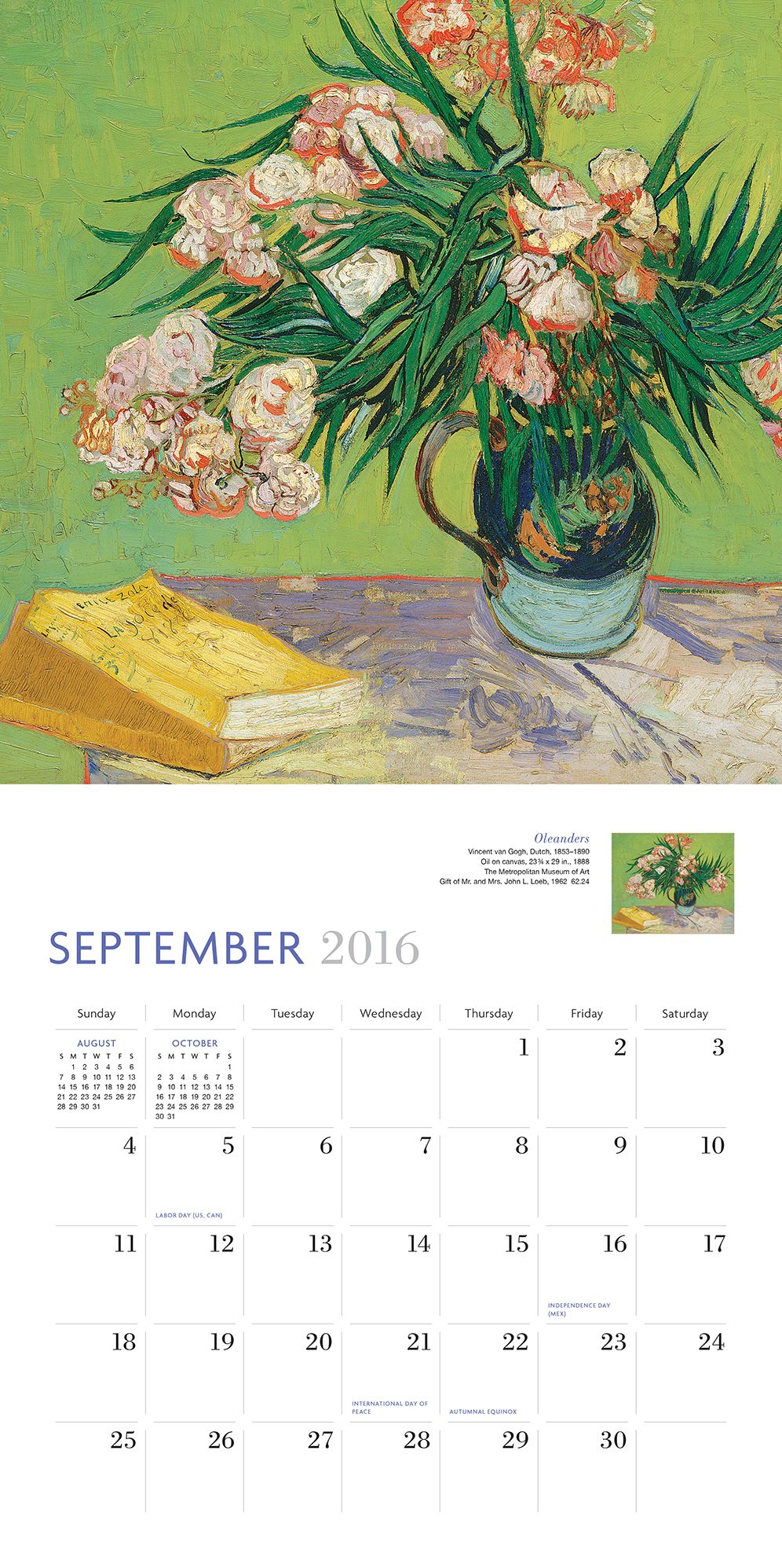 Van Gogh 2016 Wall Calendar