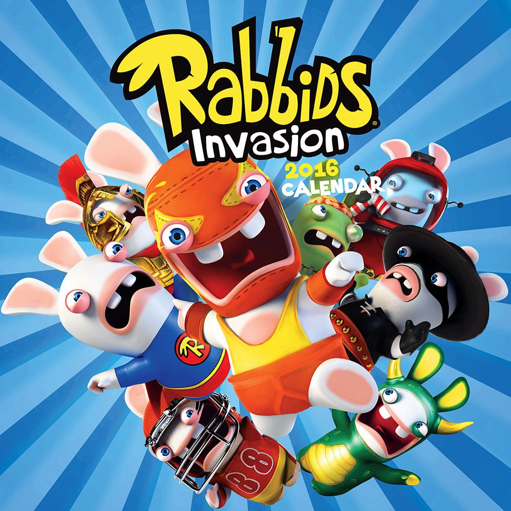 Rabbids Invasion 2016 Wall Calendar